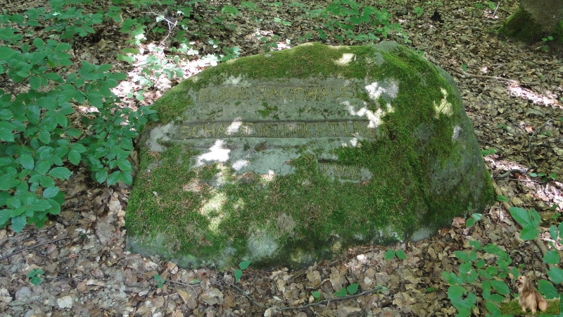 Ritterstein Nr. 270-2 Ruine Jagdhaus Schaudichnichtum.JPG - Ritterstein Nr.270 Ruine Jagdhaus Schaudichnichtum